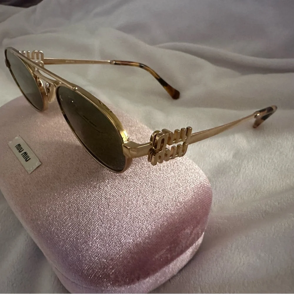 Miu Miu Oval Sunglasses - Picture 2 of 6